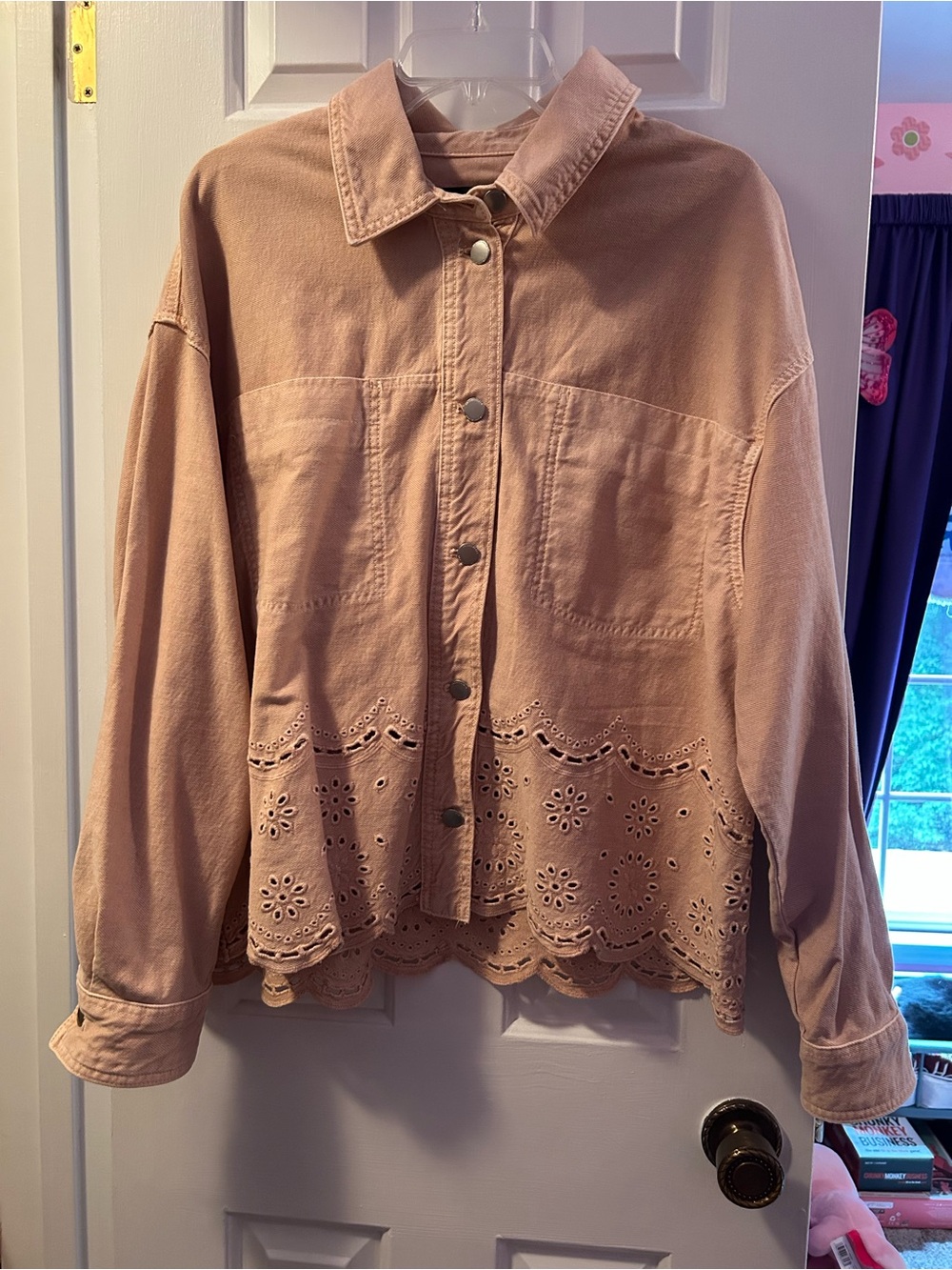 Zara Blush Pink Button-Up Jacket
